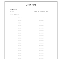 Debit Note Debit Note